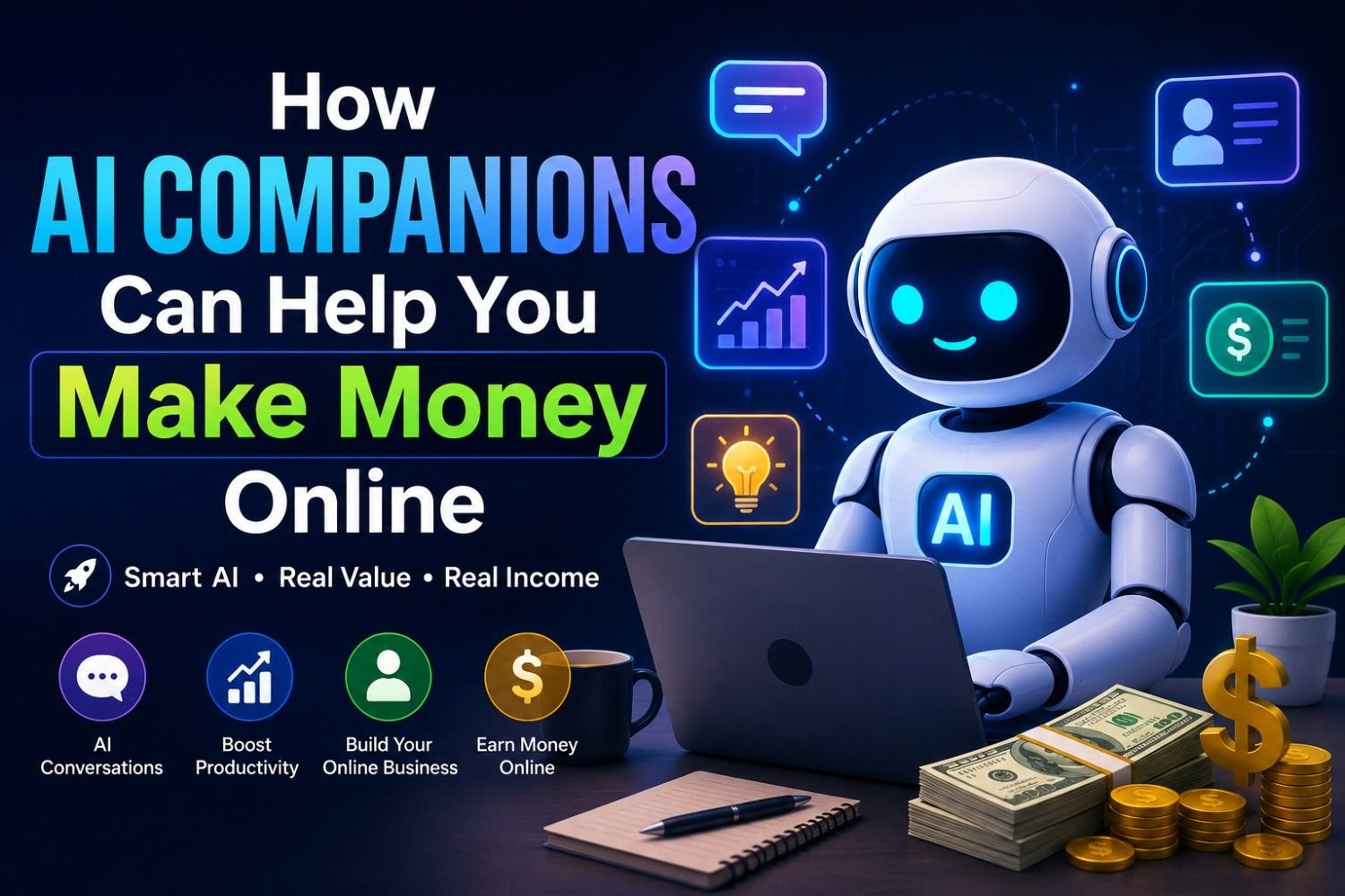 How AI Companions Can Help You Make Money Online