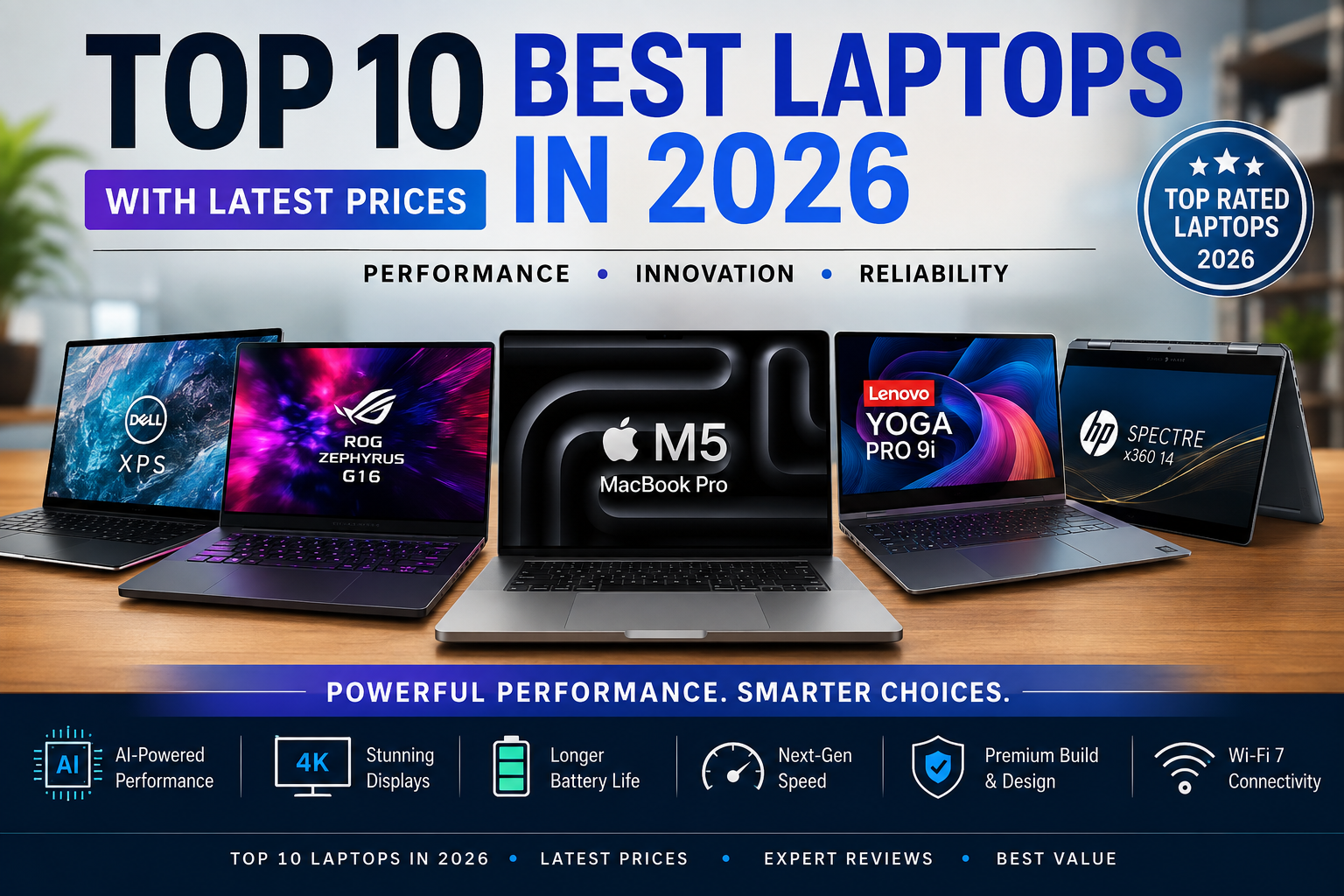 Top 10 Best Laptops in 2026 with Latest Prices 